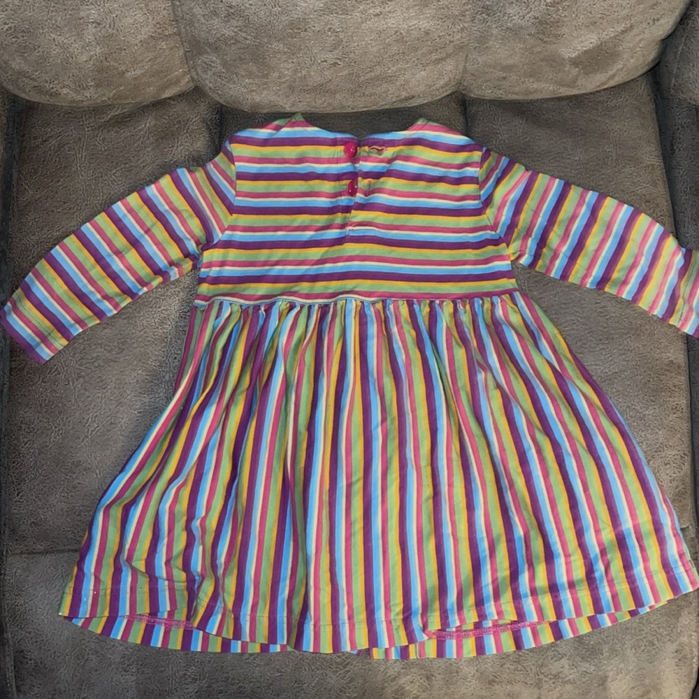 Hanna Andersson Multicolor Striped Kids Dress - Picture 3 of 4